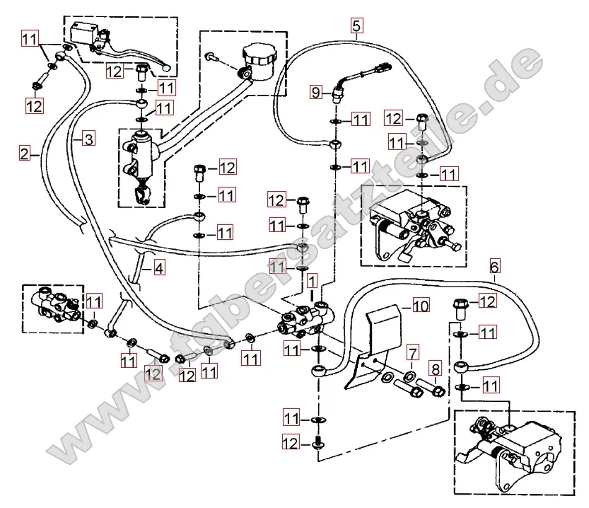 Bremsanlage hinten Bremsanlage hinten