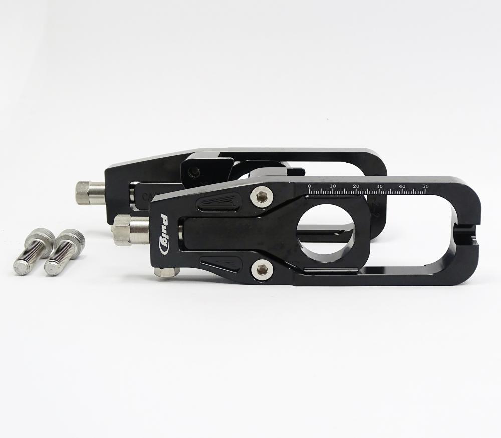 Puig Racing Kettenspanner schwarz - Kawasaki ZX6R 2009-13 / ZX6R 636 Ninja 2013-21