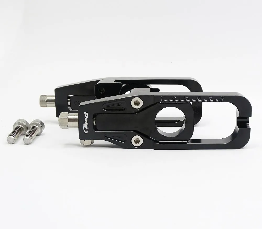 Puig Racing Kettenspanner schwarz - Kawasaki ZX6R 2009-13 / ZX6R 636 Ninja 2013-21