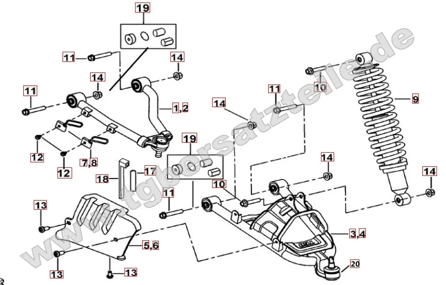 Federbein vorne Federbein vorne
