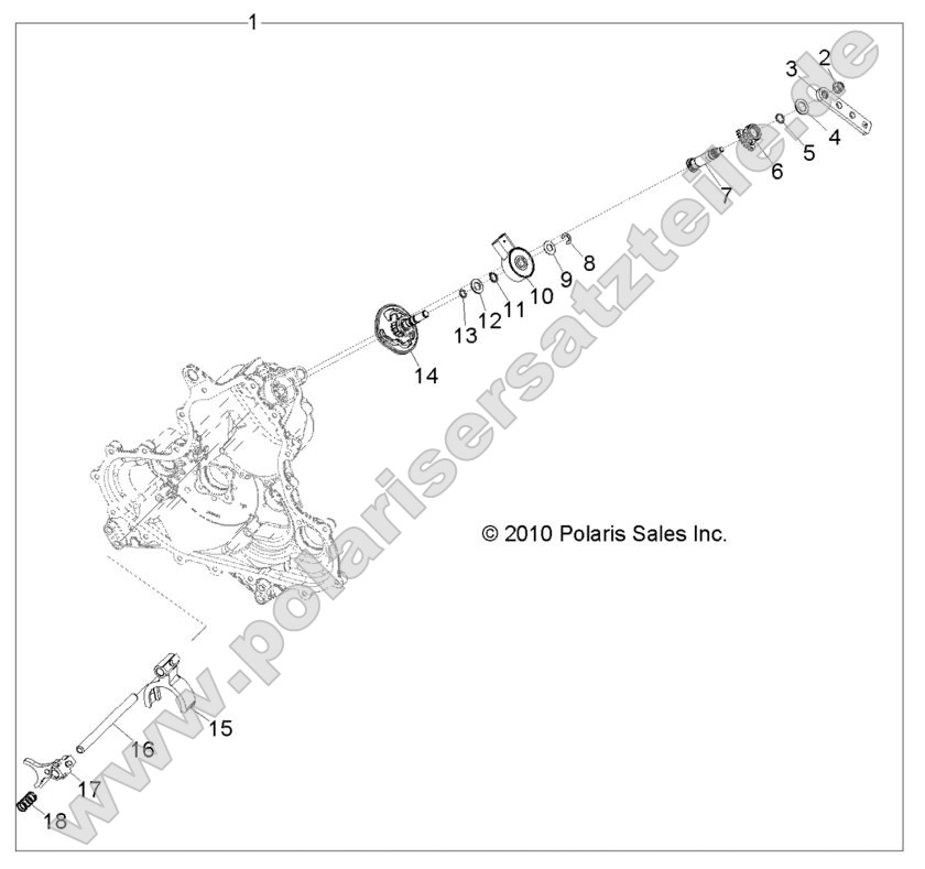 Drive Train, Main Gearcase Shift Forks