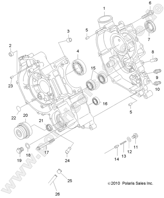 ENGINE, CRANKCASE ENGINE, CRANKCASE