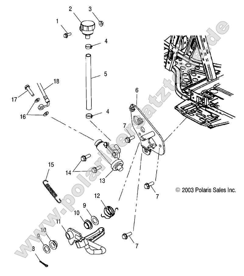Rear Master Cylinder/Foot Pedal