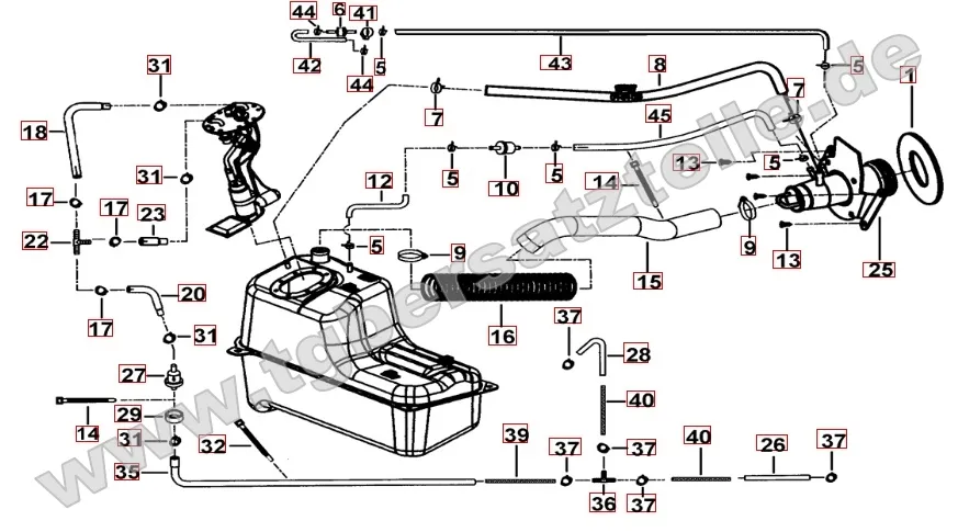 Benzintank - Benzinpumpe Benzintank - Benzinpumpe