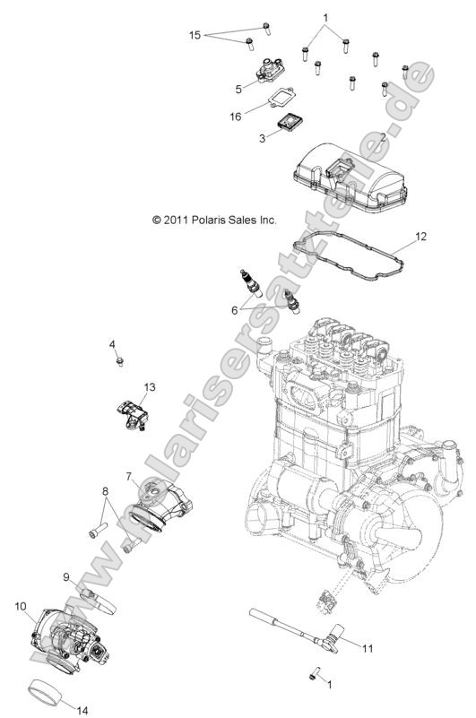Engine, Throttle Body and Valve Cover