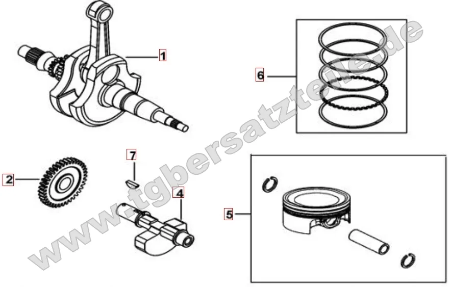 Kurbelwelle - Kolben Kurbelwelle - Kolben
