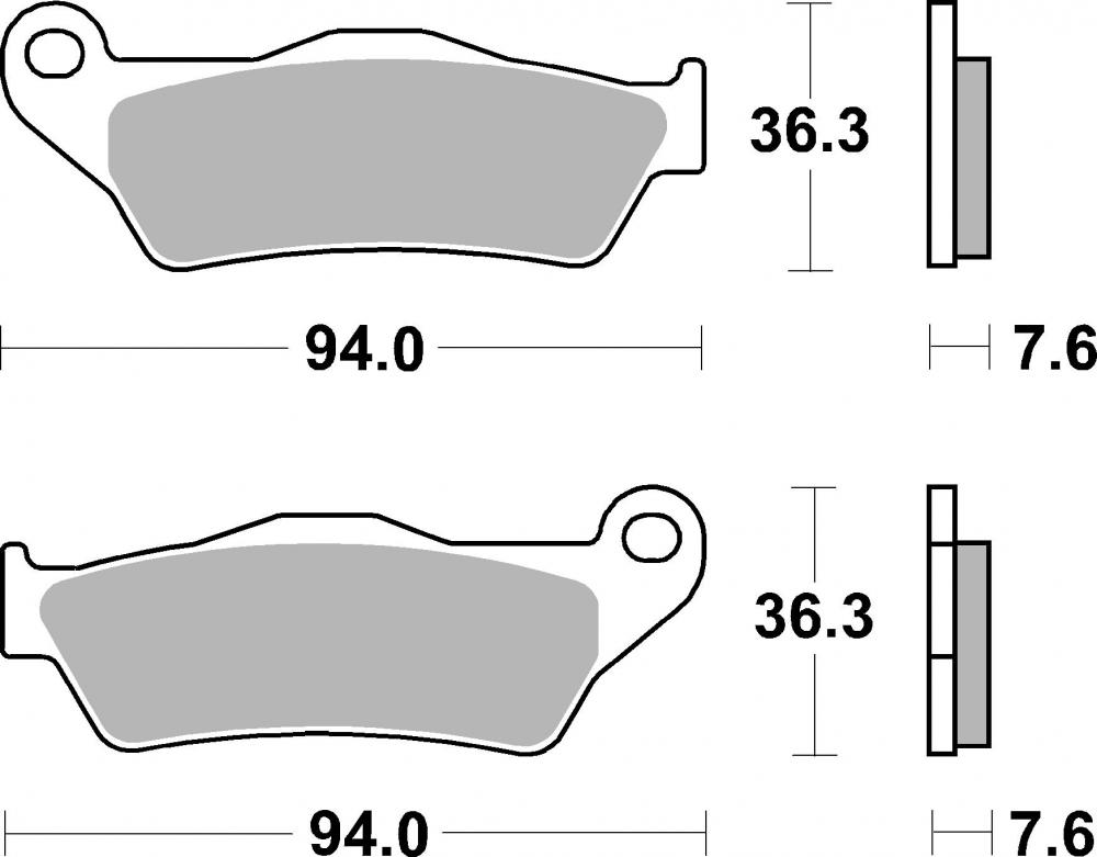 SBS Bremsbeläge Offroad & ATV Racing Sintermetall - 671RSI