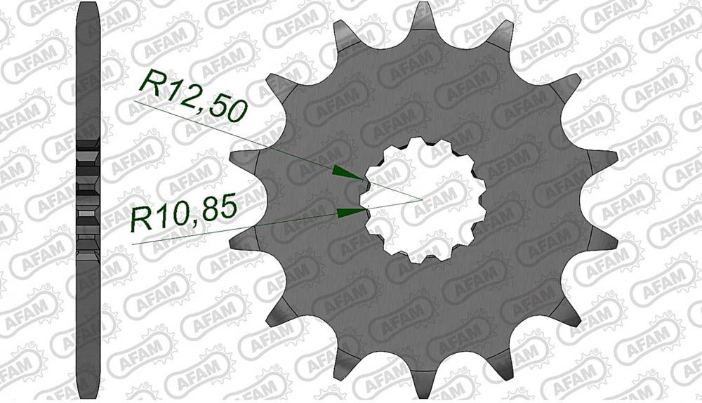 AFAM Kettensatz Stahl 520 XMR2 16x39 - Suzuki GS 500 E 1989-93