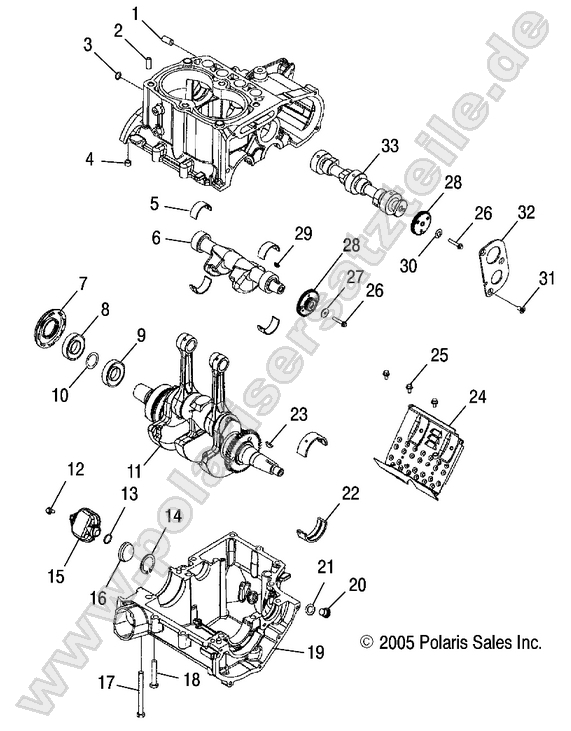 ENGINE, CRANKCASE and CRANKSHAFT ENGINE, CRANKCASE and CRANKSHAFT