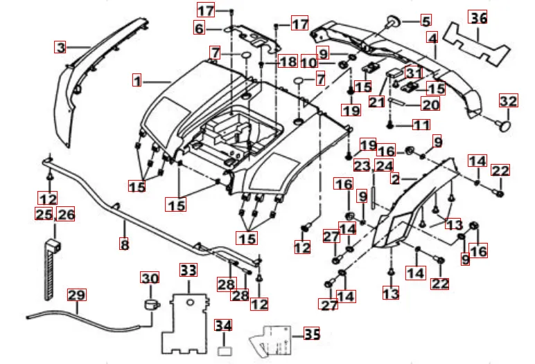 Heckverkleidung silber edition Heckverkleidung silber edition