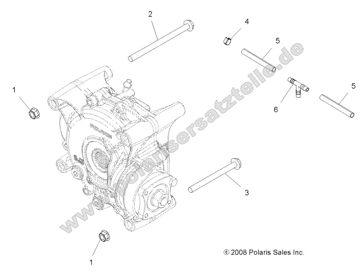 Drive Train, Gearcase Mounting, Rear Drive Train, Gearcase Mounting, Rear