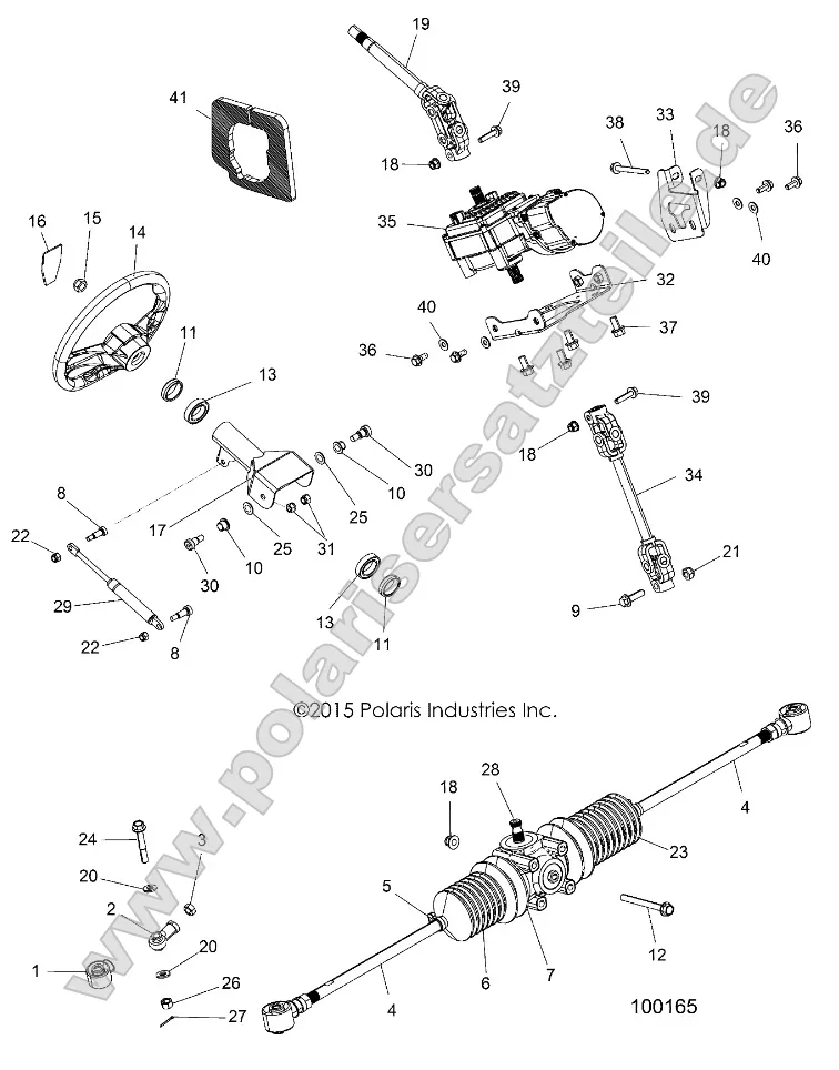 Steering, Steering Asm. (100165) Steering, Steering Asm. (100165)