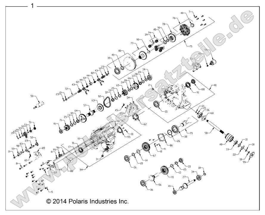 Drive Train, Main Gearcase (49RGRGEARCASE1333418)