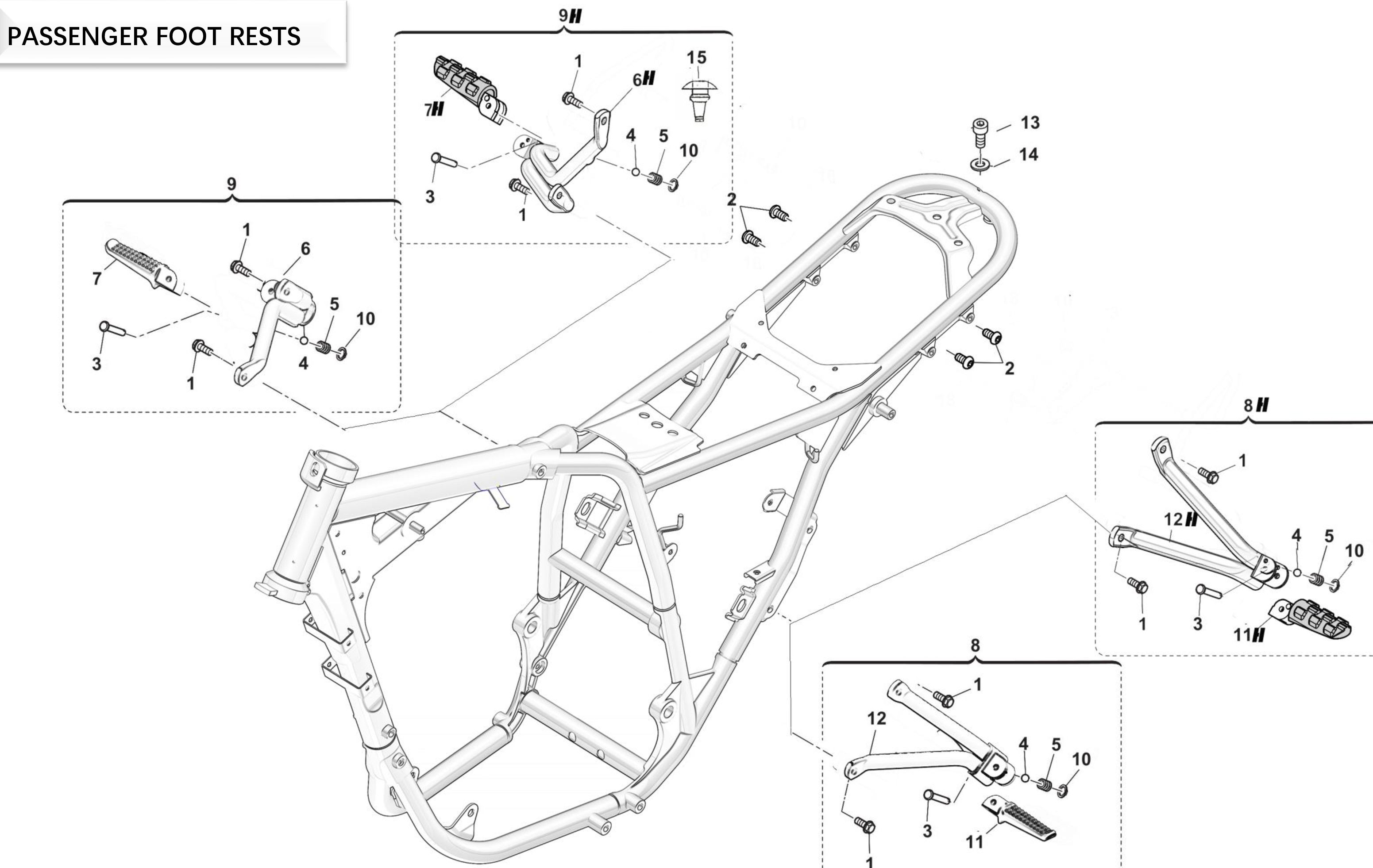 Fußraster hinten Fußraster hinten