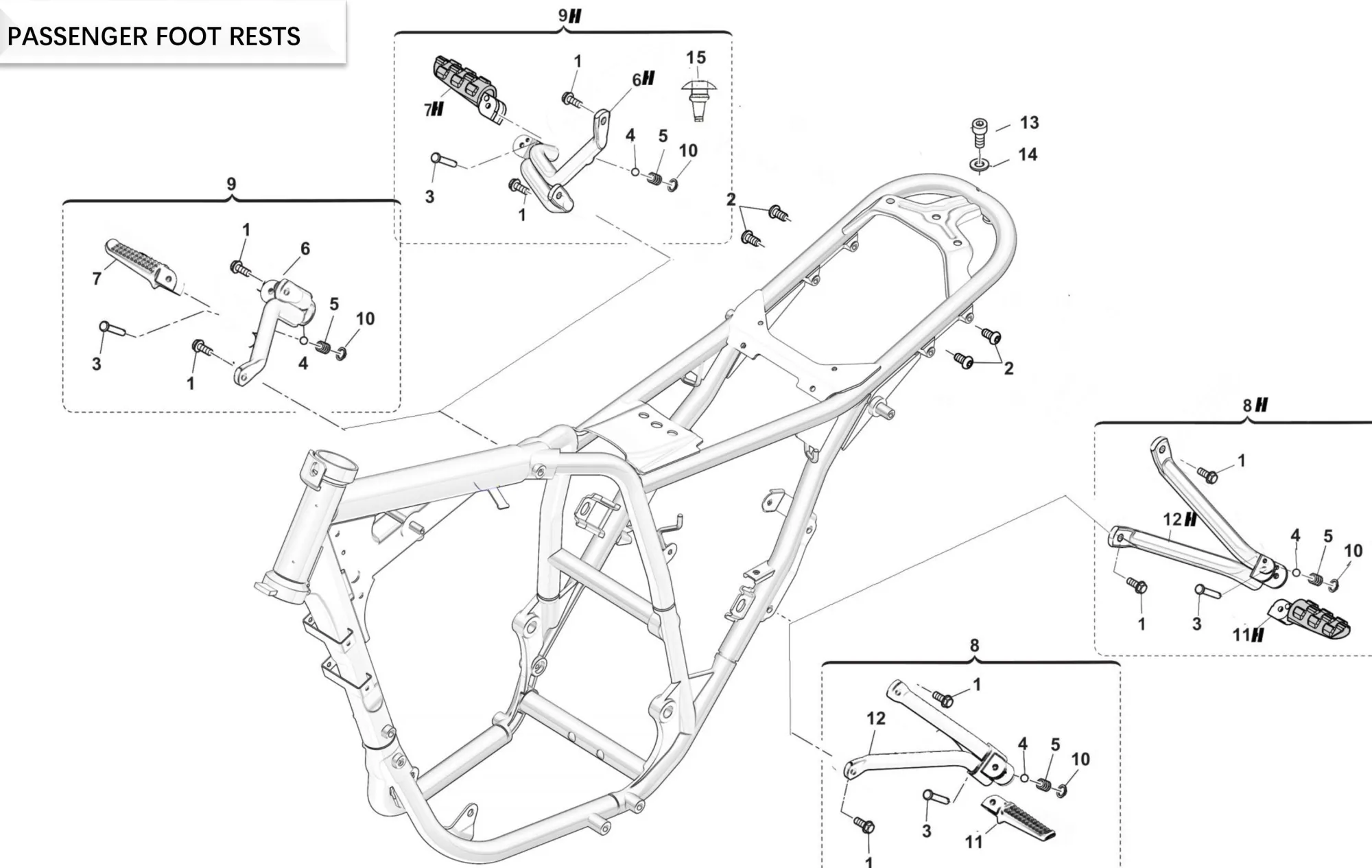 Fußraster hinten - Ace of Spades Fußraster hinten - Ace of Spades