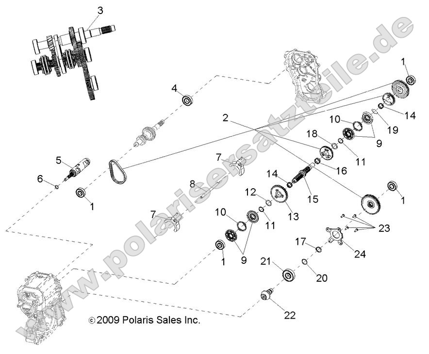 DRIVE TRAIN, MAIN GEARCASE INTERNAL