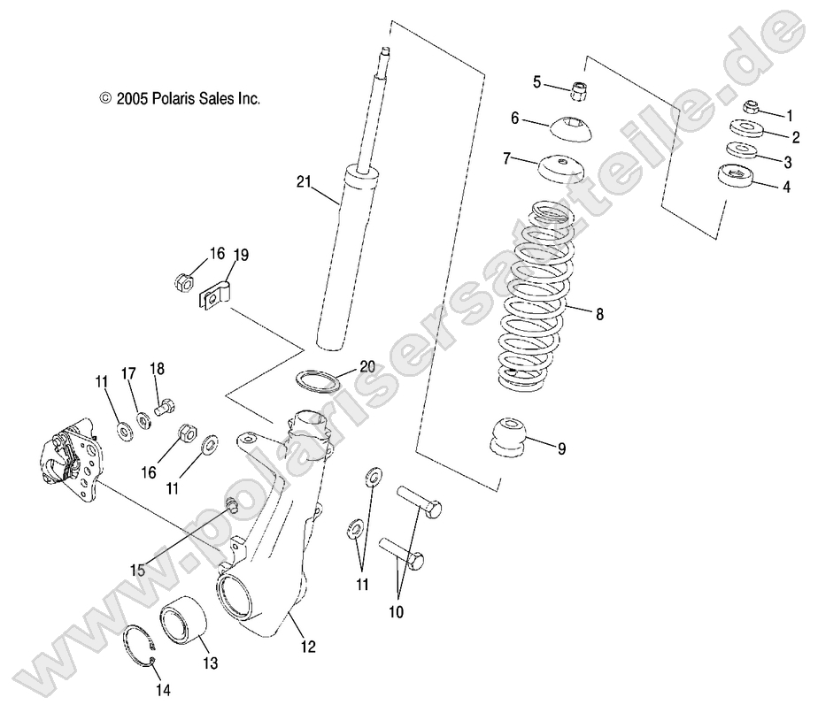 STRUT, FRONT STRUT, FRONT