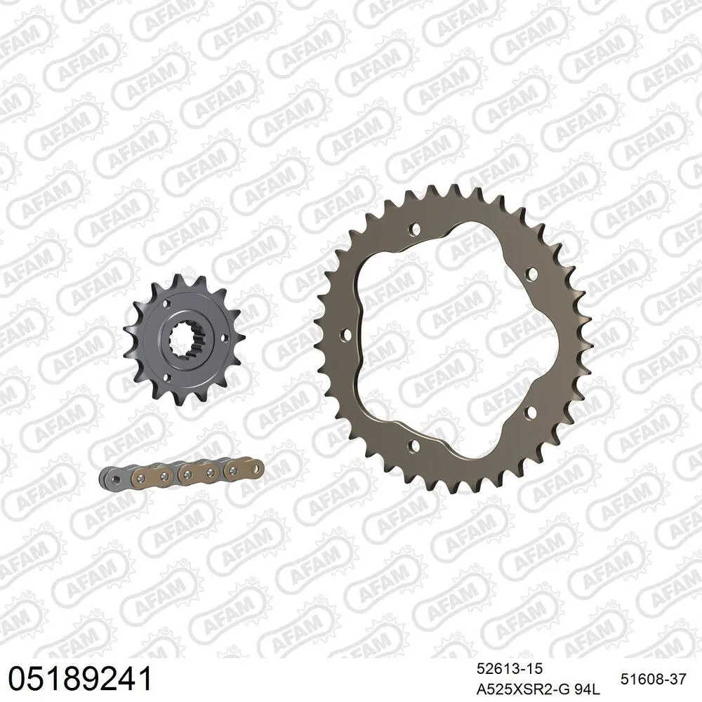 AFAM Kettensatz Aluminium 525 XSR2-G 15x37 - Ducati 996 R 2001-04 - 05189241