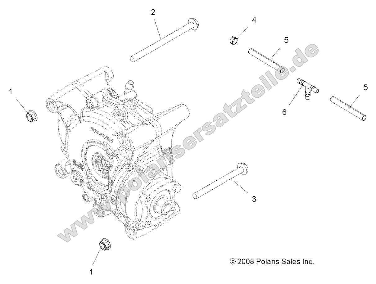 Drive Train, Gearcase Mounting, Rear Drive Train, Gearcase Mounting, Rear