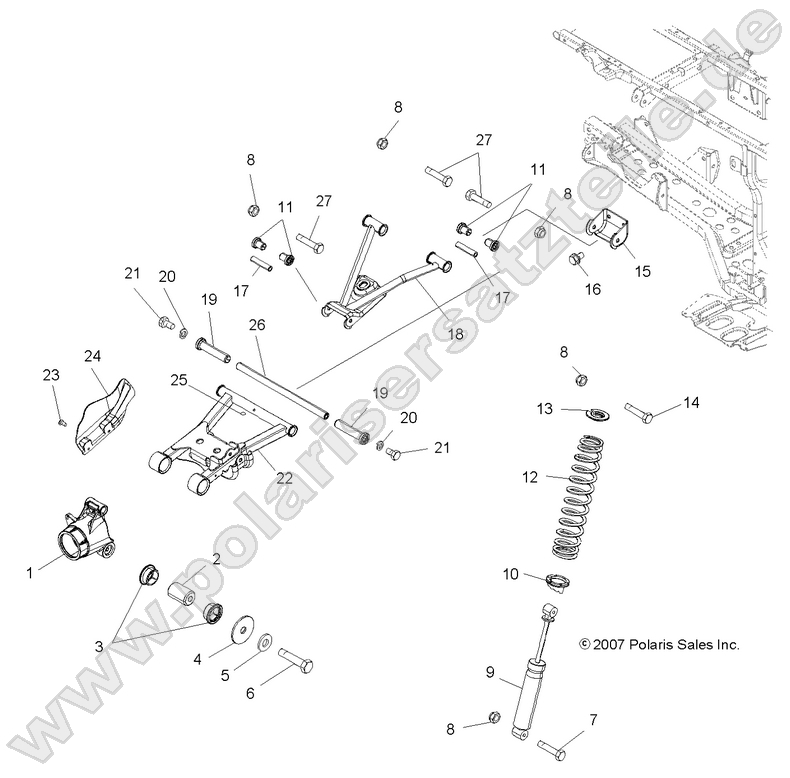 SUSPENSION, REAR SUSPENSION, REAR