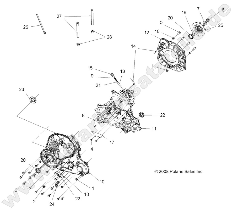 DRIVE TRAIN, MAIN GEARCASE DRIVE TRAIN, MAIN GEARCASE