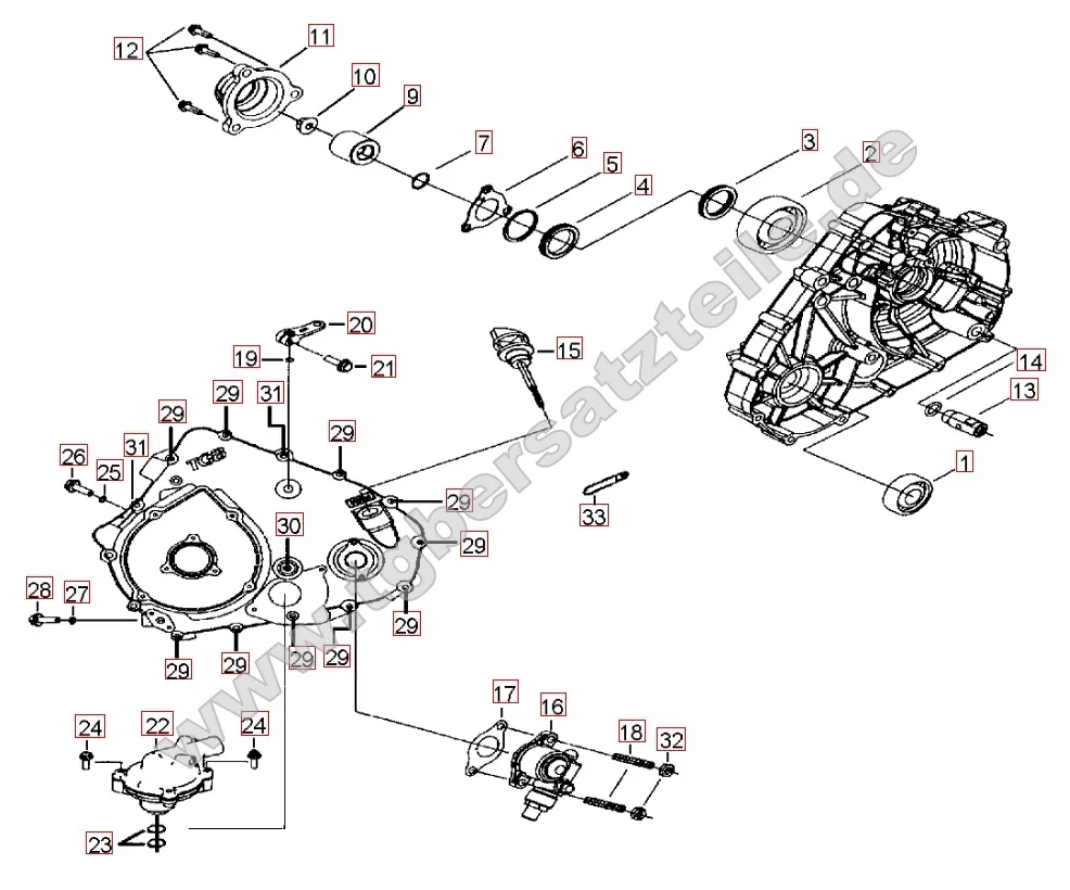 Wasserpumpe - Tachoantrieb