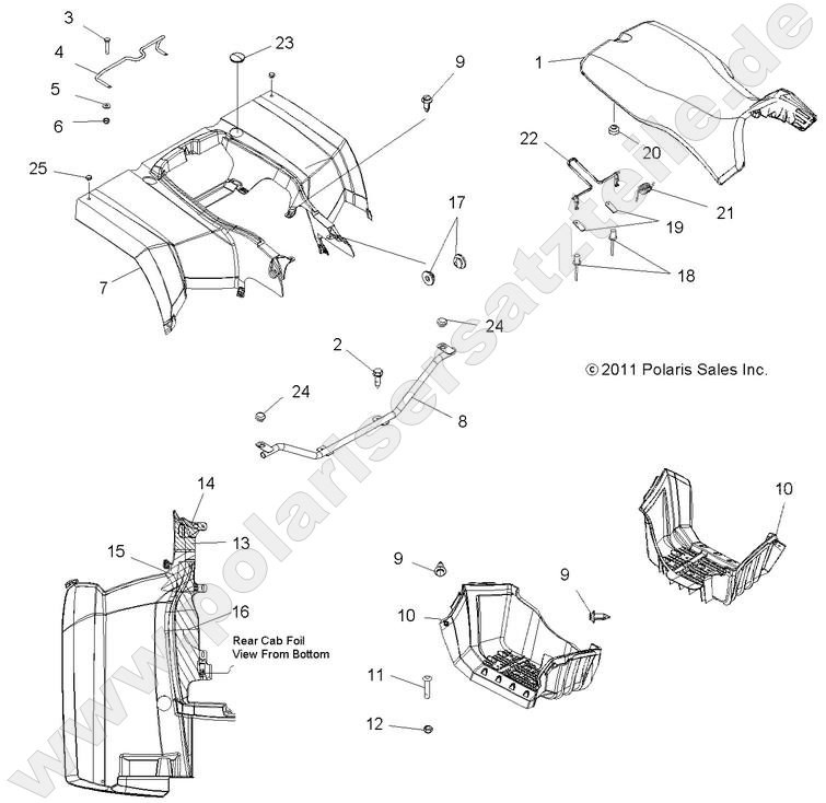 BODY, REAR CAB and SEAT BODY, REAR CAB and SEAT