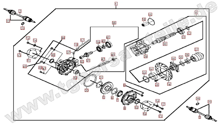 Differenzial hinten Differenzial hinten