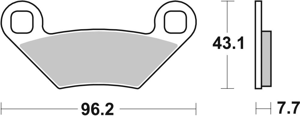 SBS Bremsbeläge Offroad & ATV Sintermetall - 899SI