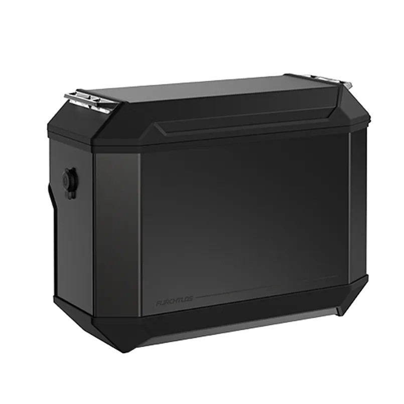 Furchtlos RANGER OFFSET Alu Seitenkoffer rechts mit Versatz - 31 Liter - anthrazit-schwarz