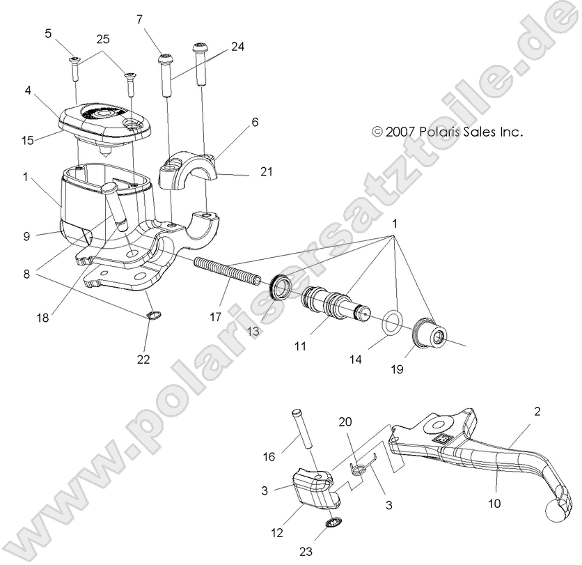 BRAKES, FRONT LEVER and MASTER CYLINDER