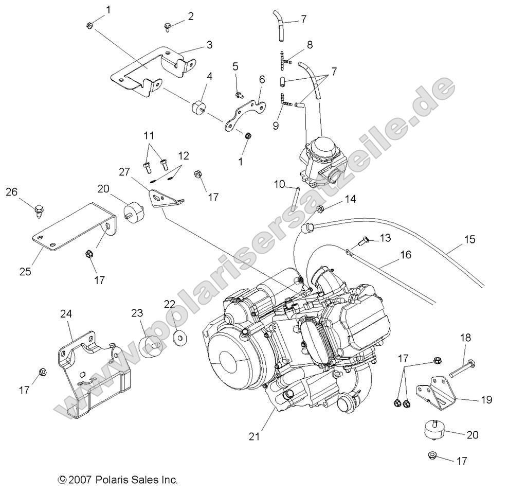 Engine, Mounting Engine, Mounting