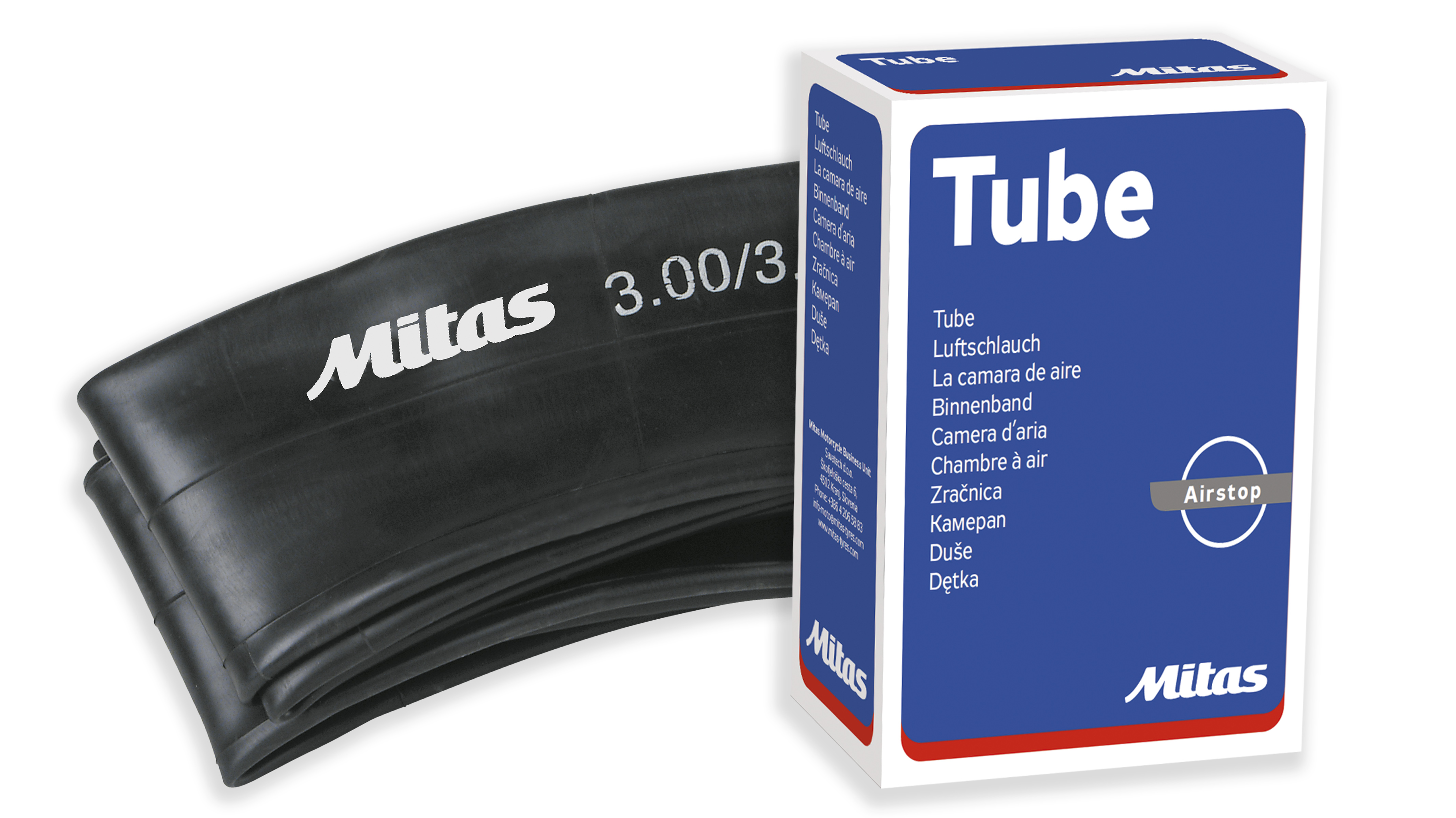 Mitas Schlauch 10" Standard - 2.50/3.00/3.50-10, 90/90-10, 100/80-10, 100/90-10