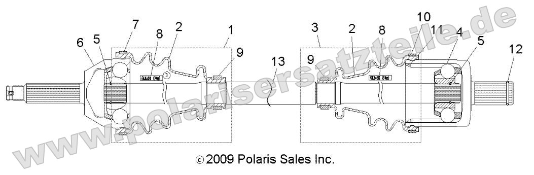Drive Train, Front Drive Shaft