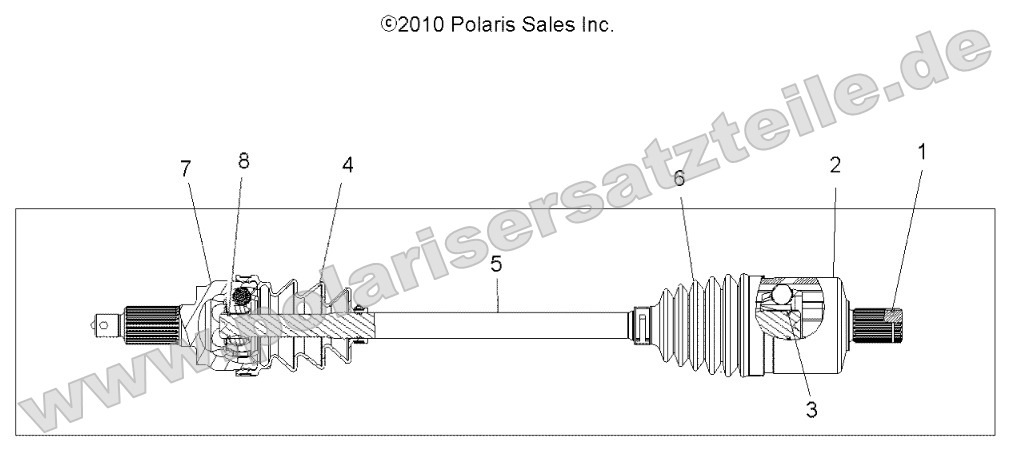 Drive Train, Drive Shaft, Front Drive Train, Drive Shaft, Front