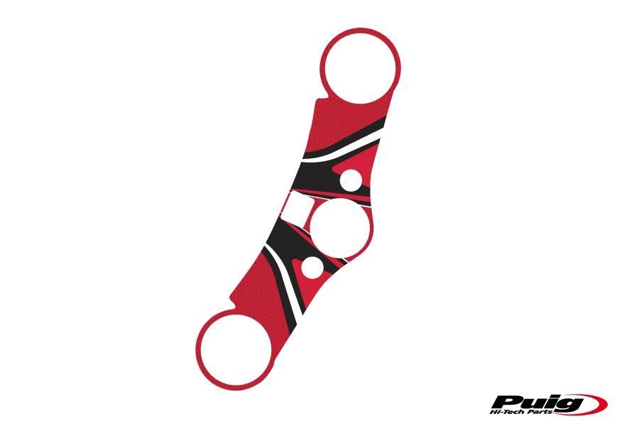 PUIG GABELBRÜCKEN-PROTEKTOR HONDA CBR600RR 07-17 F/ROT - 6969R