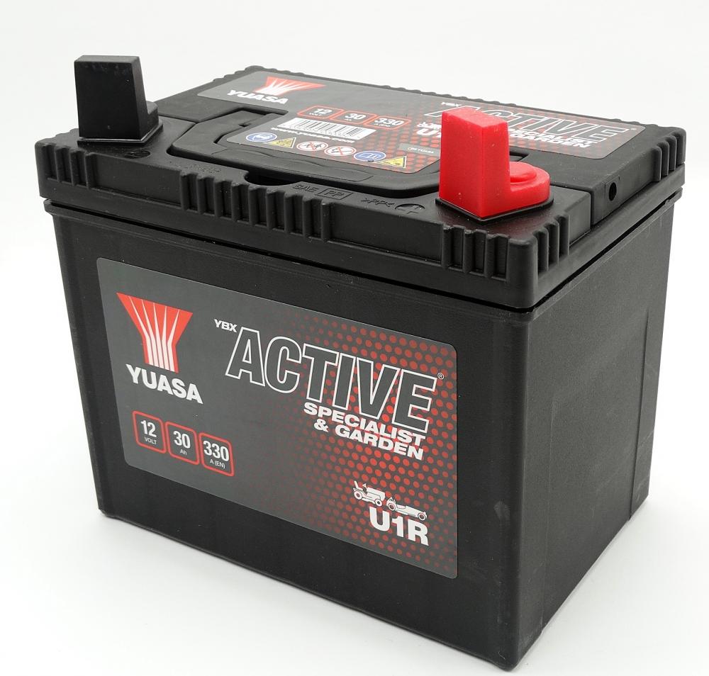Yuasa_Garten_Batterie_U1R Yuasa U1R Gatengeräte Batterie 12V 30AH