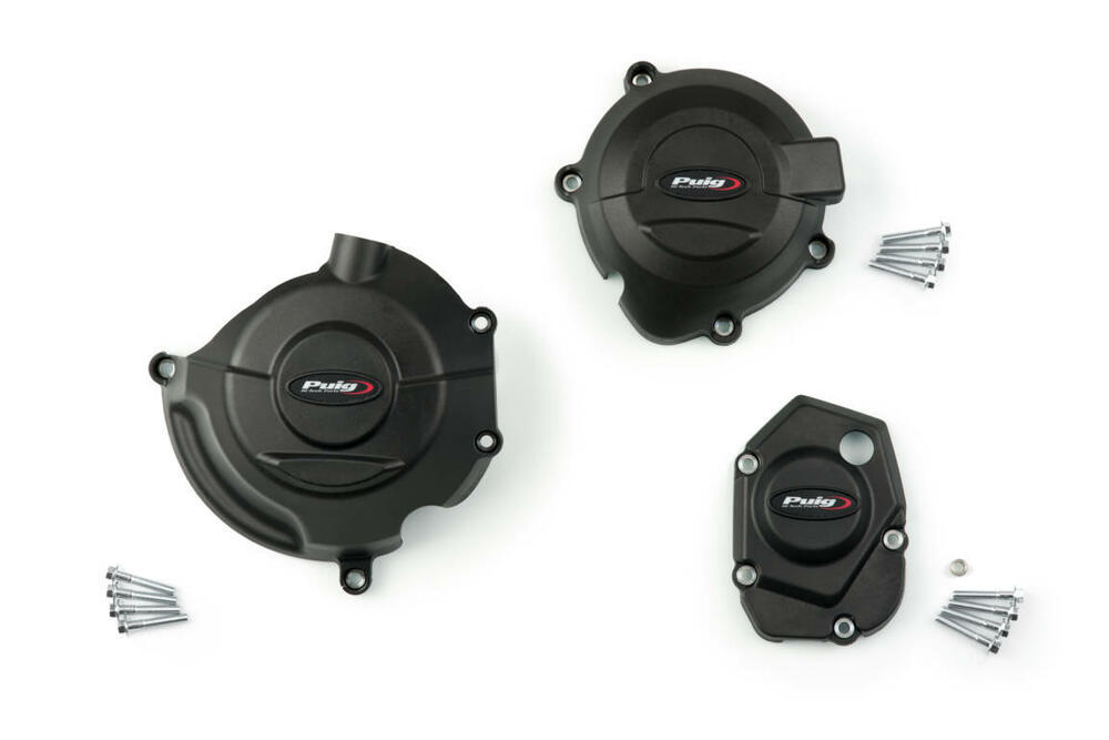 PUIG KIT 3 KAPPEN ENGINEABDECKUNG KAWASAKI Z1000 14'-22 - 20417N