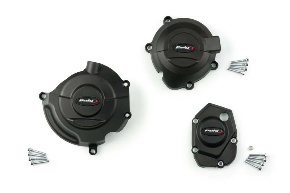 PUIG KIT 3 KAPPEN ENGINEABDECKUNG KAWASAKI Z1000 14'-22 - 20417N