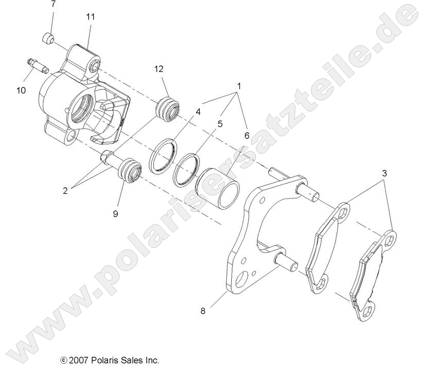 BRAKES, FRONT CALIPER BRAKES, FRONT CALIPER
