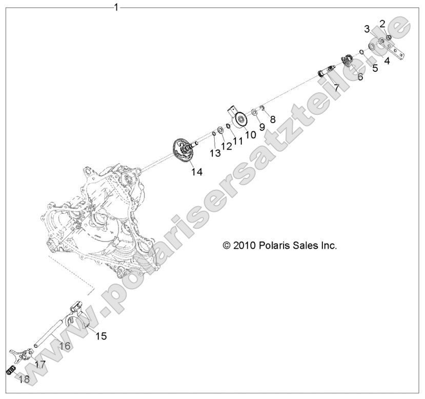 Drive Train, Main Gearcase Shift Forks