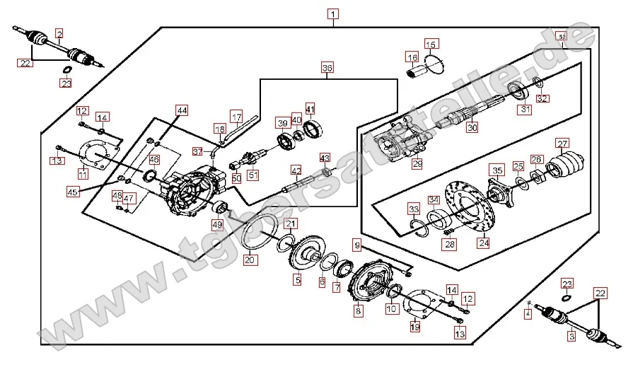 Differential hinten Differential hinten