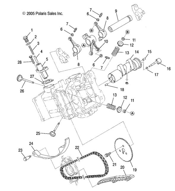 ENGINE, CAMSHAFT AND VALVES