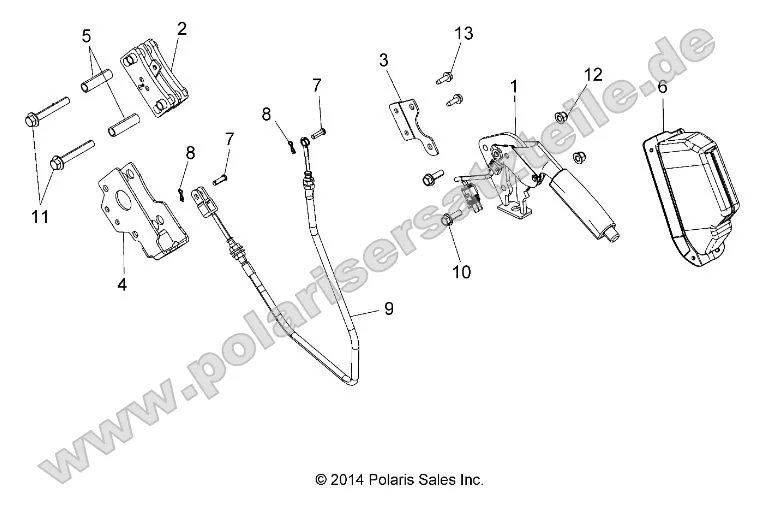 Brakes, Park Brake Lever Asm. Brakes, Park Brake Lever Asm.