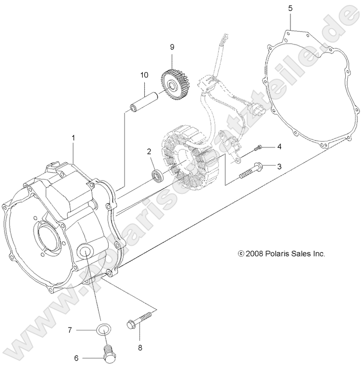 ENGINE, MAGNETO COVER