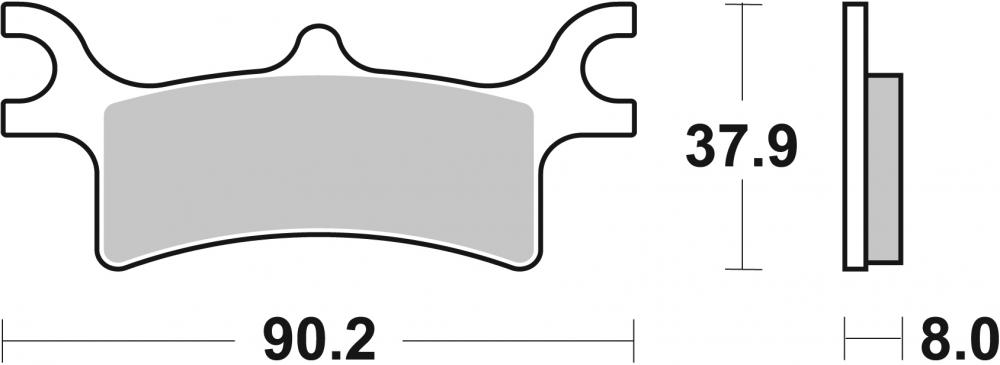 SBS Bremsbeläge Offroad & ATV Sintermetall - 787SI