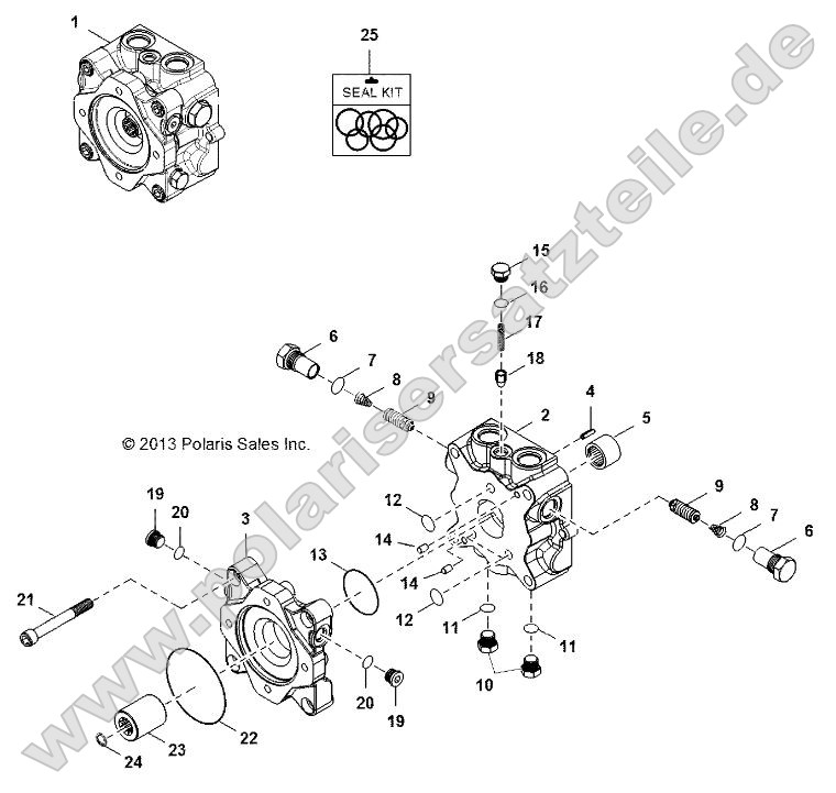 Hydraulics, Pump, Valve Housing
