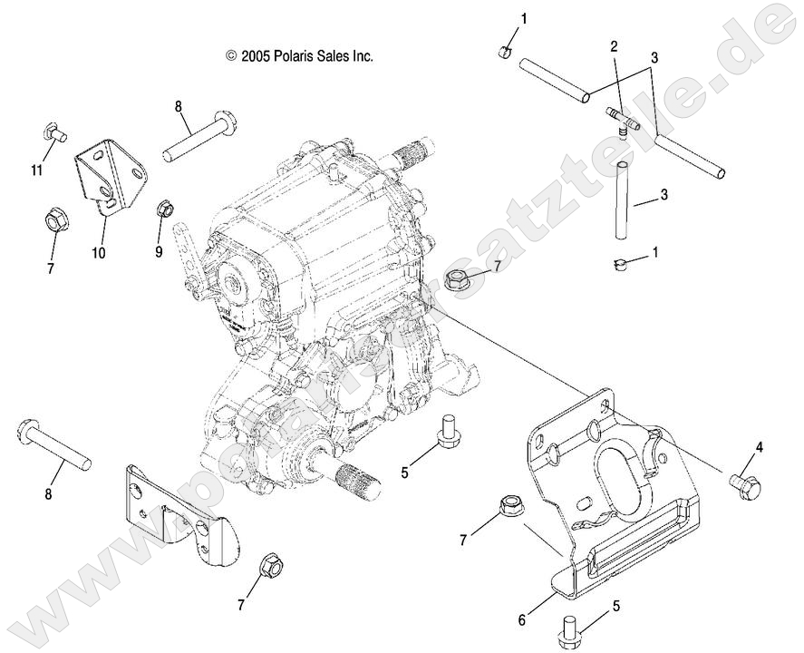 DRIVE TRAIN, MAIN GEARCASE MOUNTING DRIVE TRAIN, MAIN GEARCASE MOUNTING