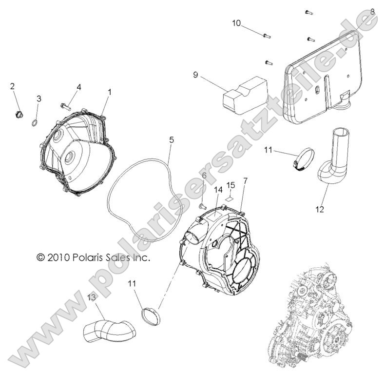 Body, Clutch Cover and Ducting