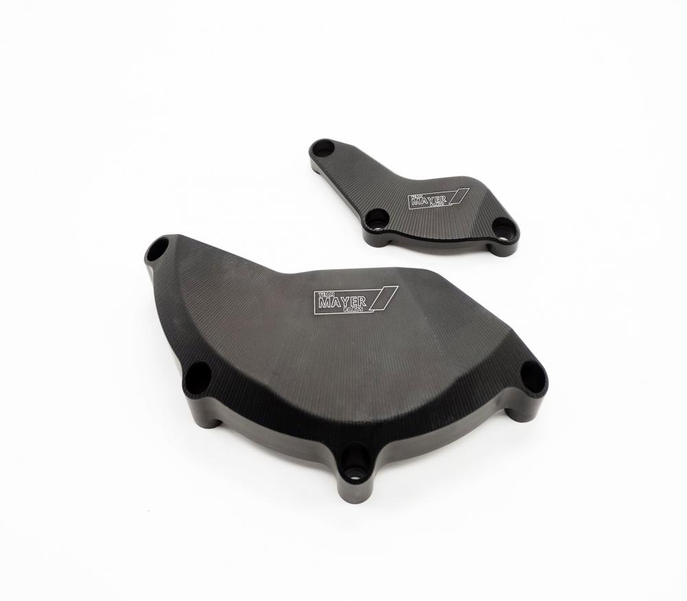 Racing CNC Motordeckelschutz Set schwarz Yamaha YZF R6 2006-19